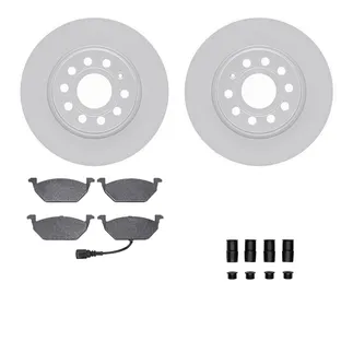 R1 Concepts WDTH1-74027 Brake Rotors - Carbon Coated W/ Euro Ceramic Pads & Hdw